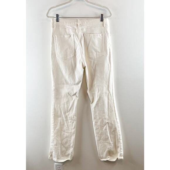 Club Monaco The Perfect Bootcut Straight Leg High Rise Jeans White 30 / 10 - Picture 9 of 9